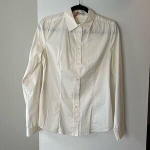 Prada Woman White Collar Shirt 40